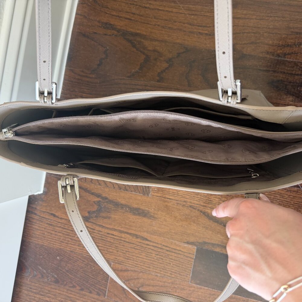 Tory Burch Large Tote, Grey - Picture 3 of 6